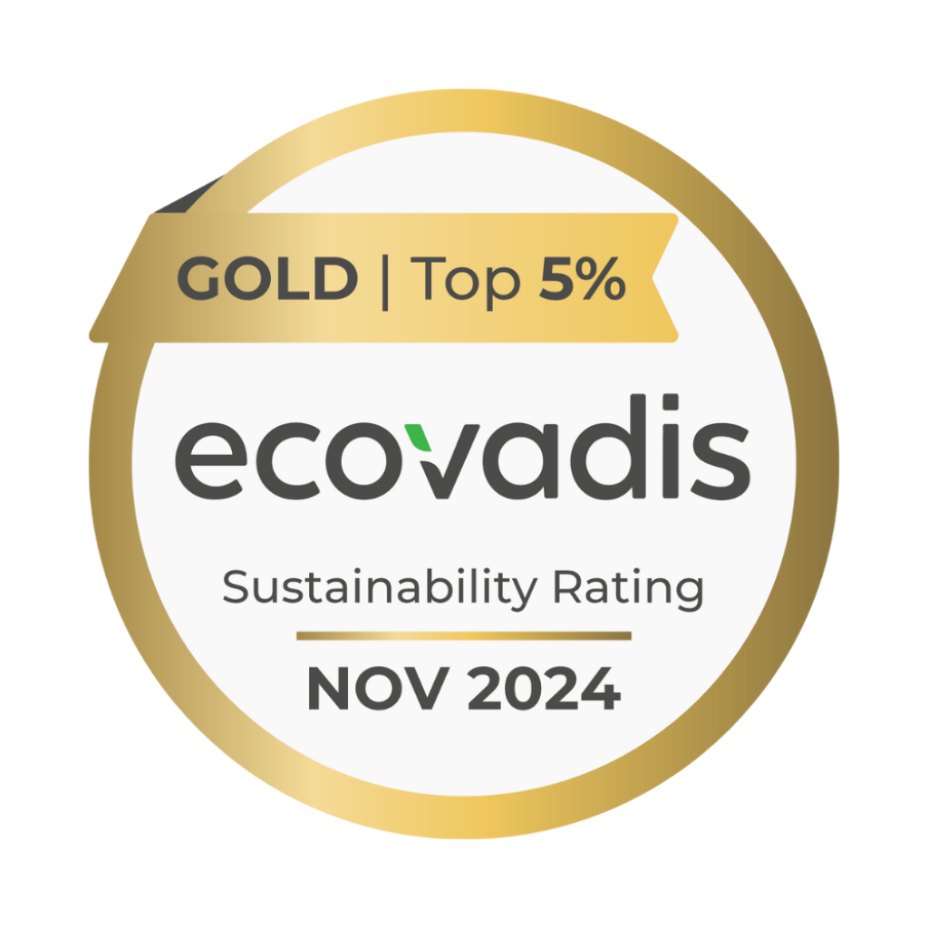 Die Lyreco-Gruppe erhielt im Jahr 2024 erneut die EcoVadis Gold Medaille.