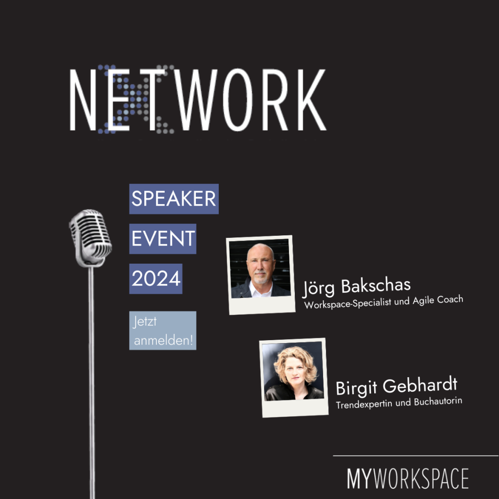 Tauchen Sie ein in die Zukunft der Arbeit. Bei NE(X)TWORK 2024, dem exklusiven Speaker-Event von MYWORKSPACE by Lyreco, befassen Sie sich mit den Trends der modernen Arbeitswelt. Erleben Sie impulsgebende Vorträge von Birgit Gebhardt und Jörg Bakschas.