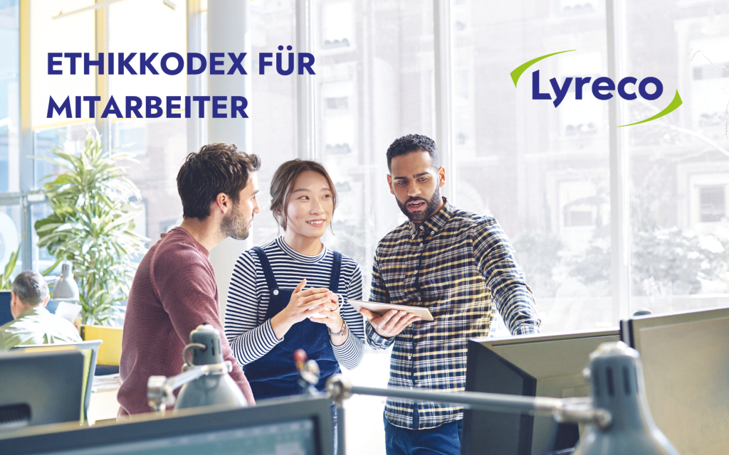 Cover des Lyreco Ehtikkodex für Mitarbeiter (2020).