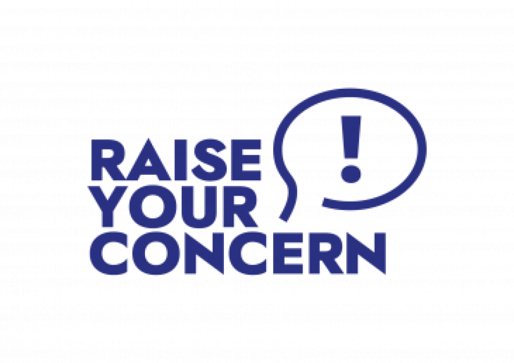 Logo des Online-Tools "Raise your concern" von Lyreco.