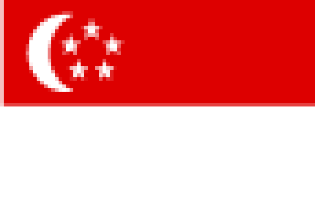 Singapur Flagge.